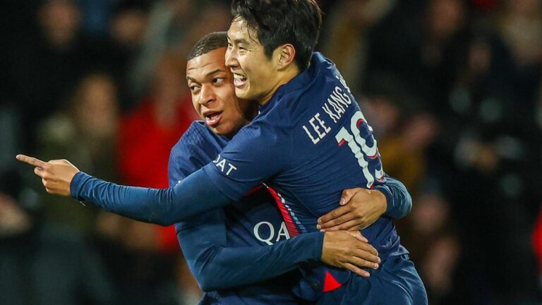 PSG Kang In Lee S Measured Joy After The Victory In Le Havre