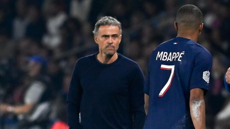 PSG Luis Enrique responds to sulky Kylian Mbappé