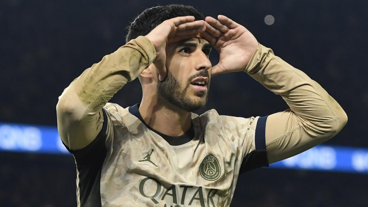 Strasbourg Psg The Reaction Of Scorer Marco Asensio