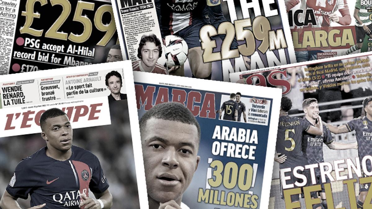 The offer of 300 M€ for Kylian Mbappé shocks Europe