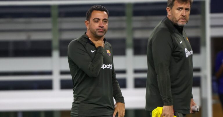 Dembele at PSG, Xavi has it across the throat