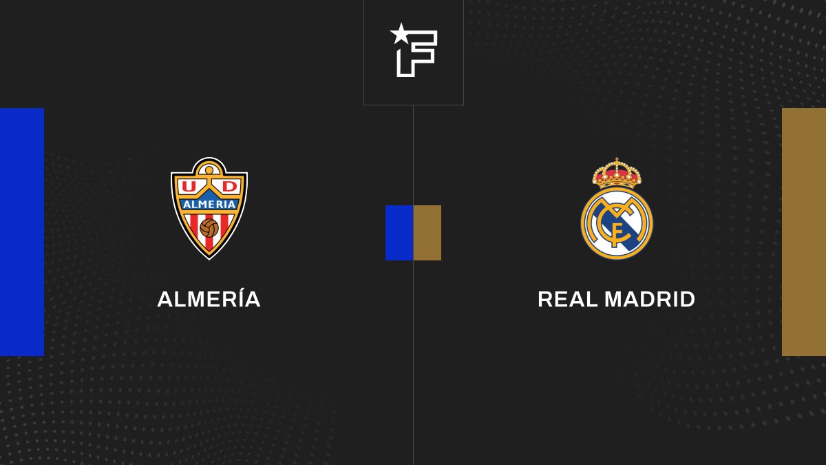 Follow the match Almería-Real Madrid live commentary Live Liga 19:20