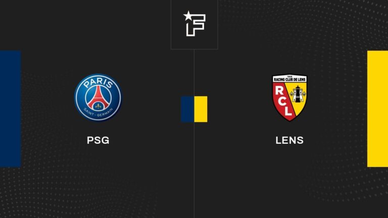 Follow the match Paris Saint-Germain-Lens live commentary Live Ligue 1 20:50