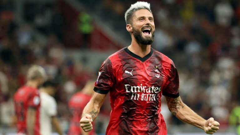 Serie A: AC Milan and Olivier Giroud easy against Torino, AS Roma fall against Hellas