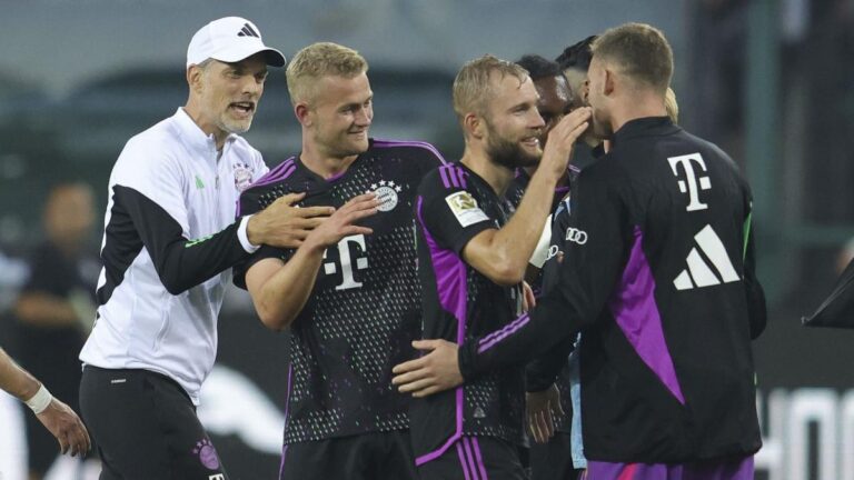 Bayern Munich: frustrated Matthijs de Ligt bangs his fist on the table