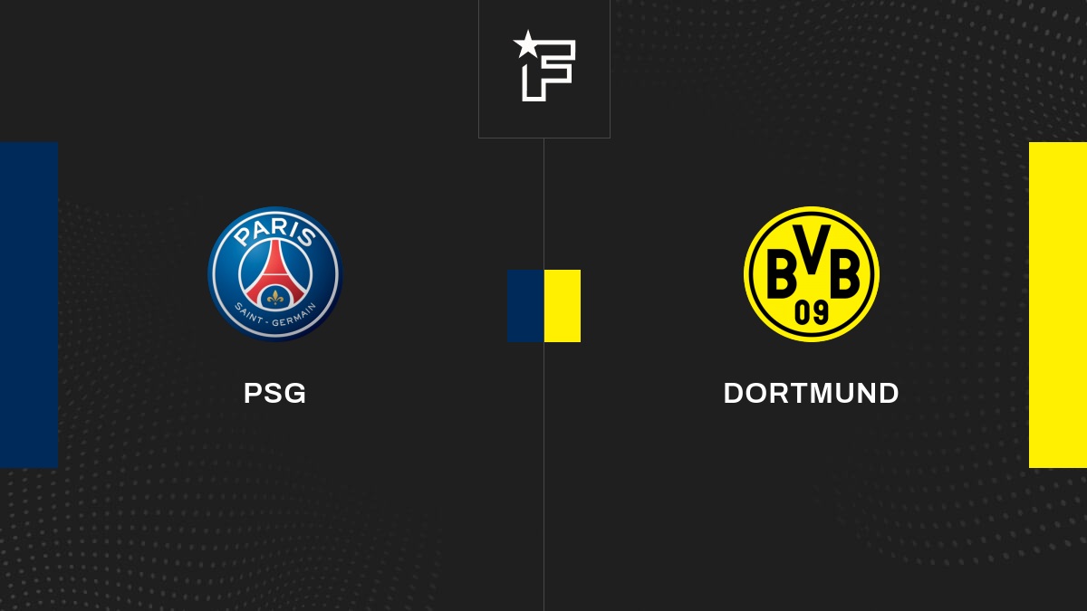 Follow the PSG - Borussia Dortmund match live with commentary Live Champions League 8:50 p.m.