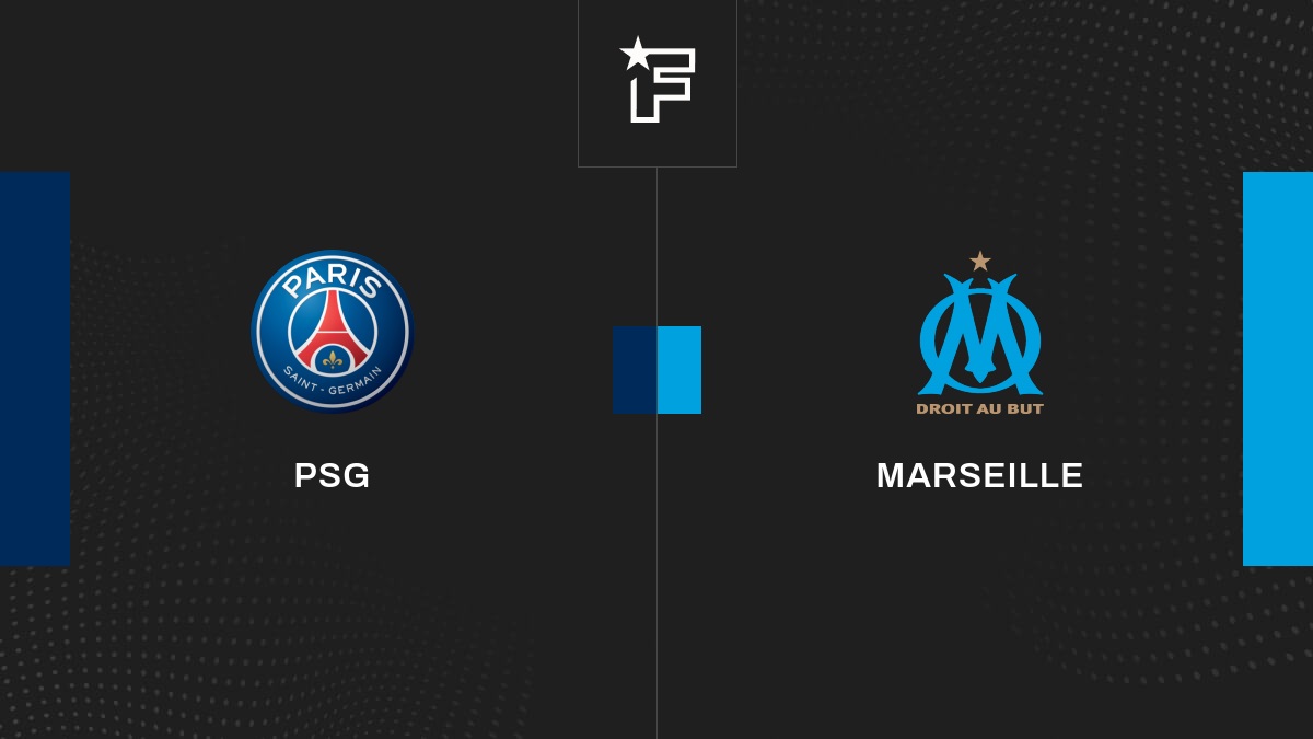 Follow the PSG-OM match live with commentary Live Ligue 1 8:35 p.m.