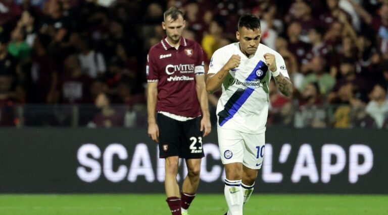 Lautaro Martinez and Inter crush Salernitana