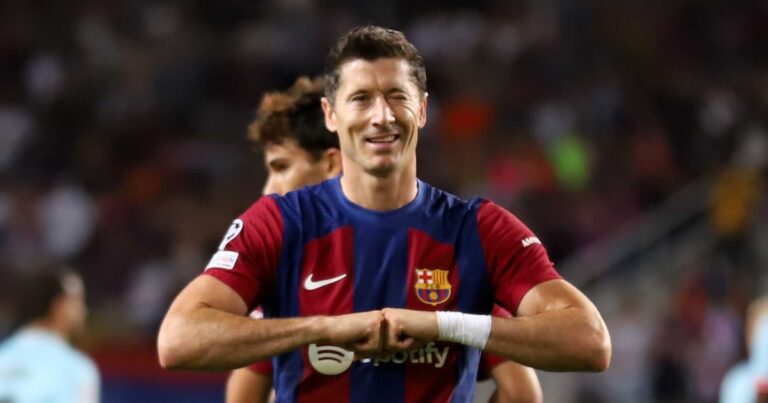 Lewandowski, number 3 behind Messi and Ronaldo