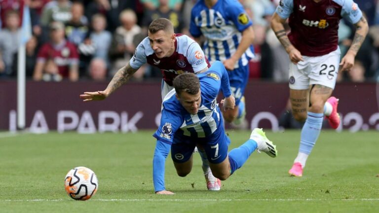 PL: Brighton collapses on the Aston Villa pitch before facing OM