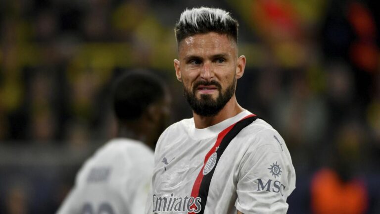 Video: Olivier Giroud impressive AC Milan goalkeeper after the exclusion of Mike Maignan