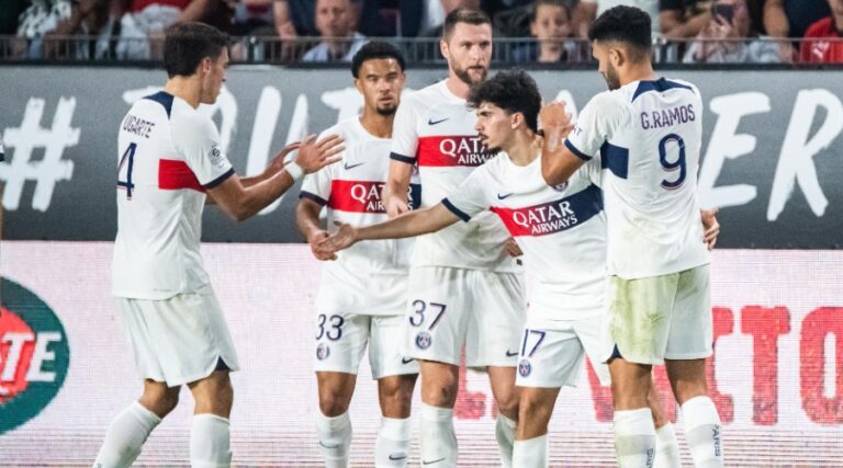 Vitinha in metronome, PSG on the podium