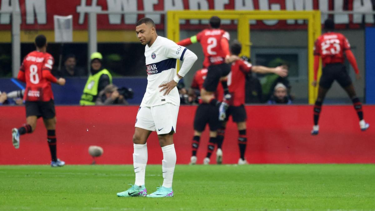 AC Milan – PSG: Kylian Mbappé and the Parisian attack drowned at San Siro