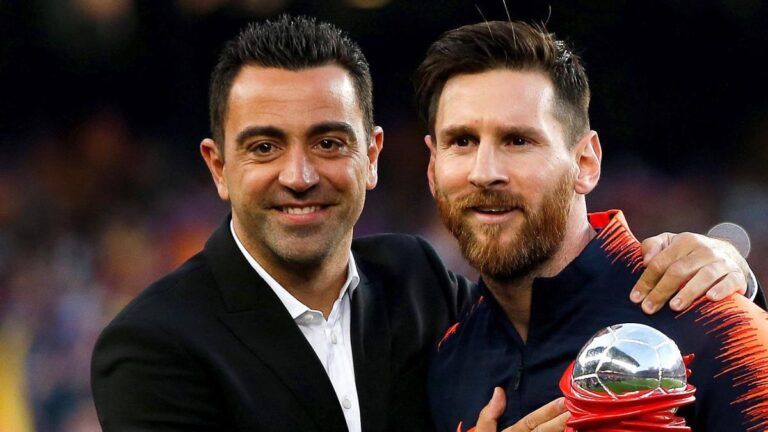 Barça: Xavi congratulates Lionel Messi on his 8th Ballon d’Or