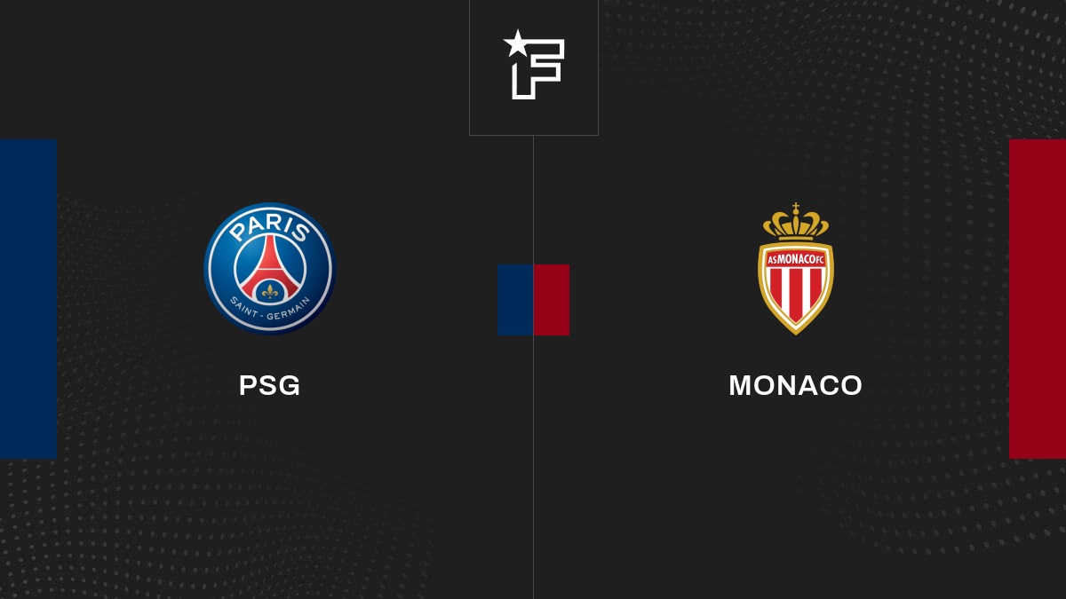 Follow the Paris Saint-Germain-AS Monaco match live with commentary Live Ligue 1 8:50 p.m.