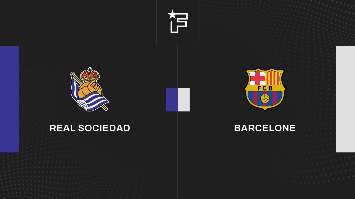 Follow the Real Sociedad-FC Barcelona match live with commentary Live Liga 20:45