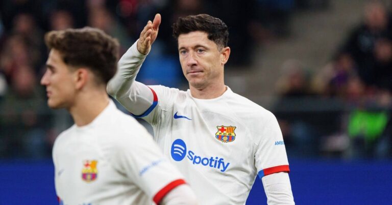 Lewandowski, the ugly gesture (video)