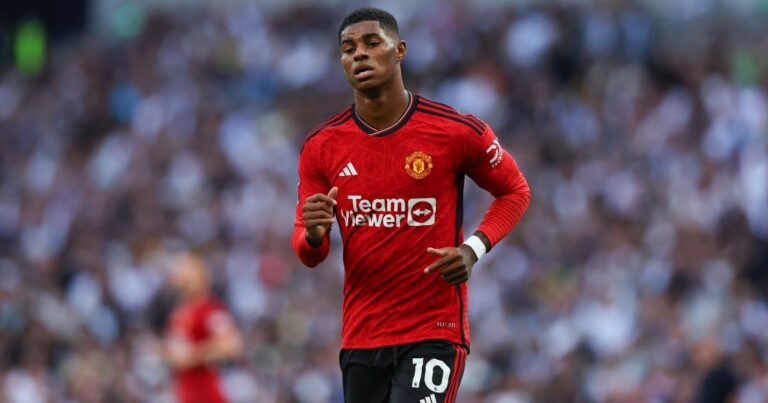 Sulking and punished, Marcus Rashford disappears