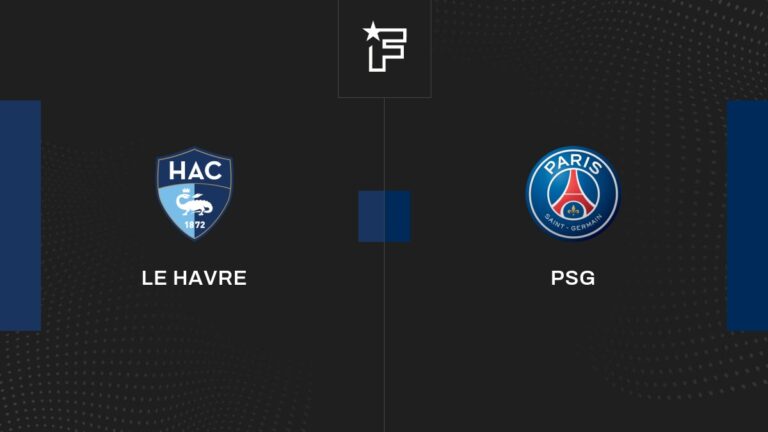 Follow the Le Havre-Paris Saint-Germain match live with commentary Live Ligue 1 12:50