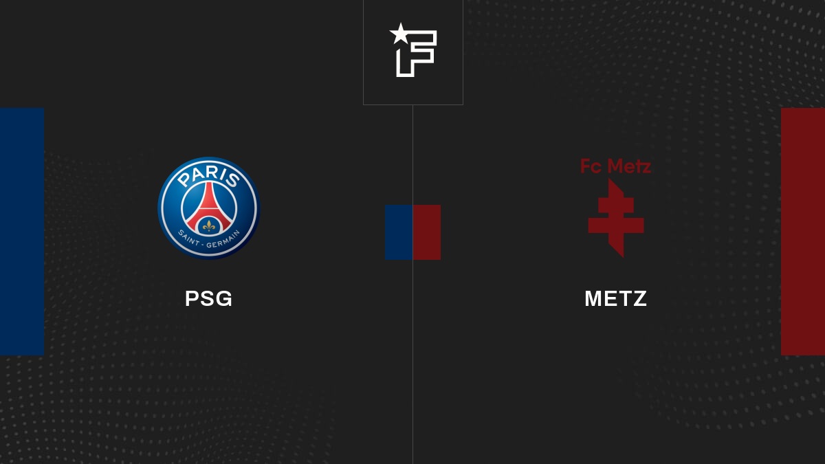 Follow the Paris Saint-Germain-Metz match live with commentary Live Ligue 1 8:50 p.m.