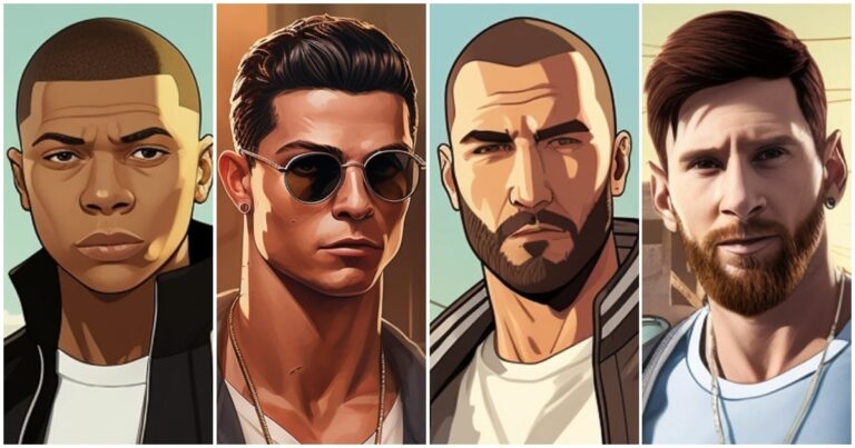 Messi, Ronaldo, Mbappé: the football stars GTA version