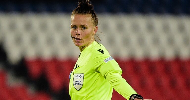 Ms Welch, first woman to referee in the Premier League