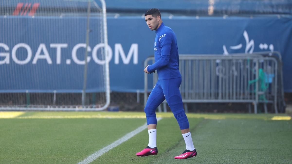 PSG: Achraf Hakimi absent from training