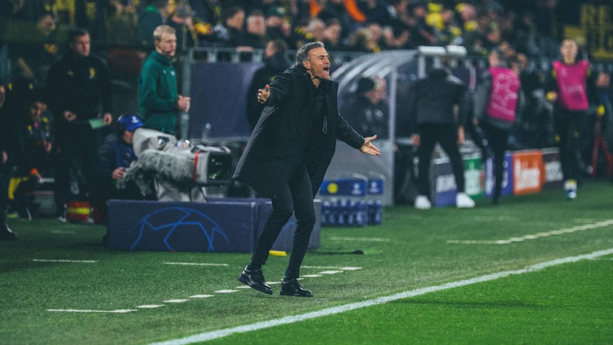 PSG: Luis Enrique admits to having played a draw in Dortmund