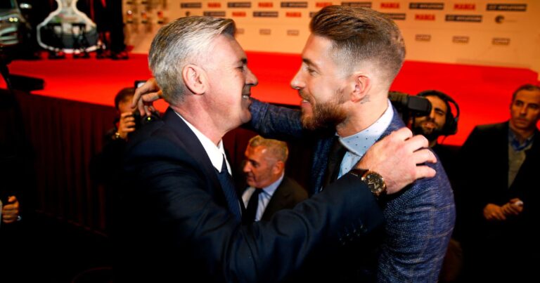 Ancelotti flies to the aid of Sergio Ramos