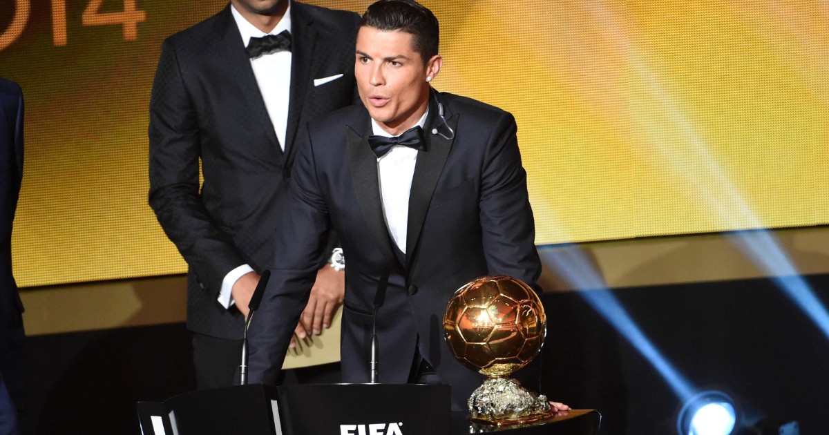 Cristiano Ronaldo spits on the Ballon d’Or!