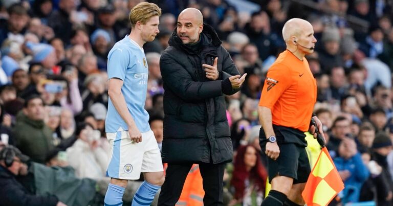 Guardiola's strong words about De Bruyne