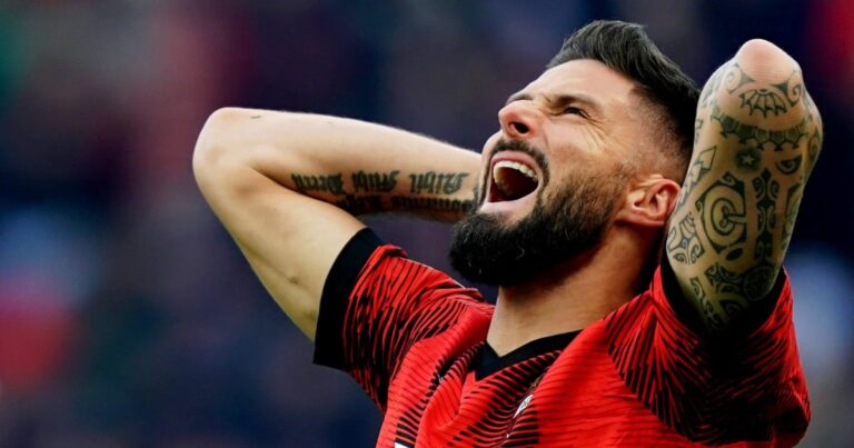 Olivier Giroud's European record threatened