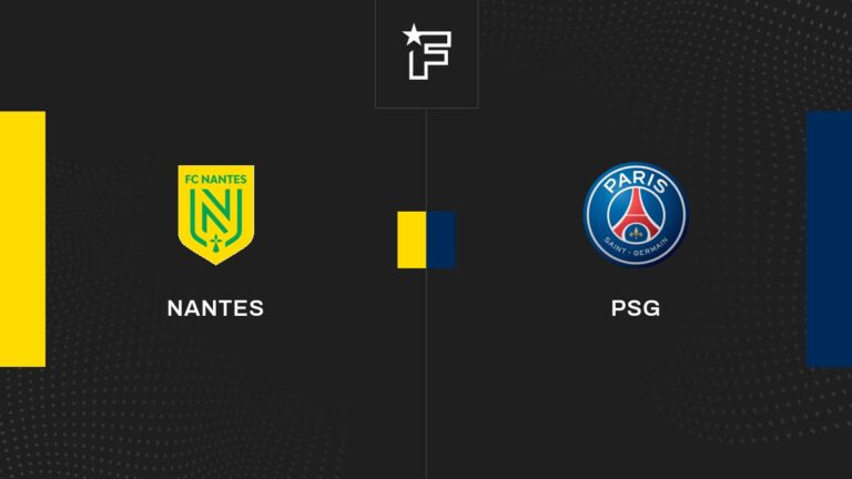 Follow the Nantes-PSG match live with commentary Live Ligue 1 8:50 p.m.