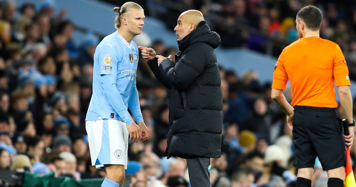 Guardiola discusses Haaland’s failure