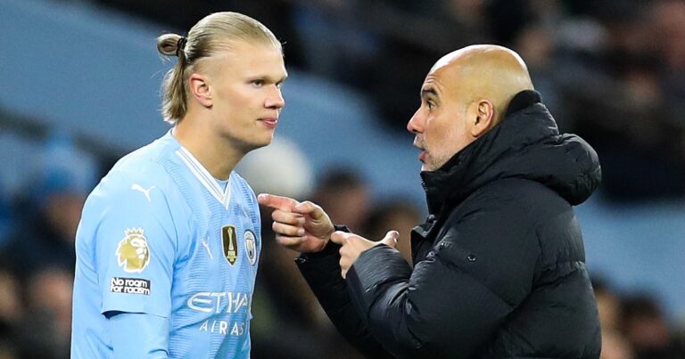 Haaland, the focus of Guardiola