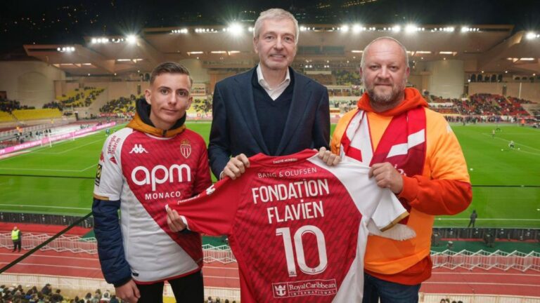 The beautiful gesture of AS Monaco for the ten years of the Flavien Foundation