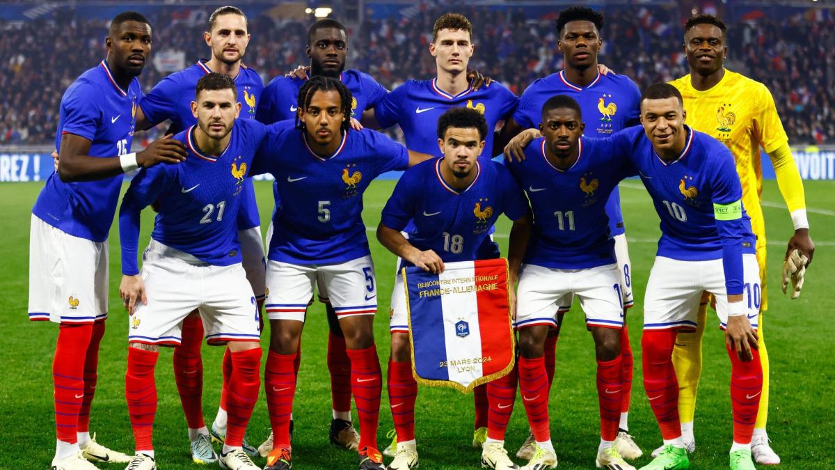 The numbers of the France team for Euro 2024