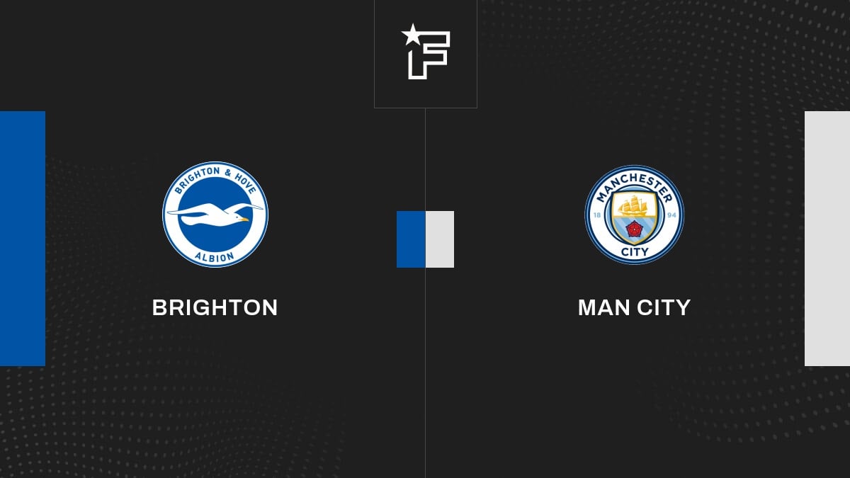 Follow the Brighton-Manchester City match live with commentary Live Premier League 20:50