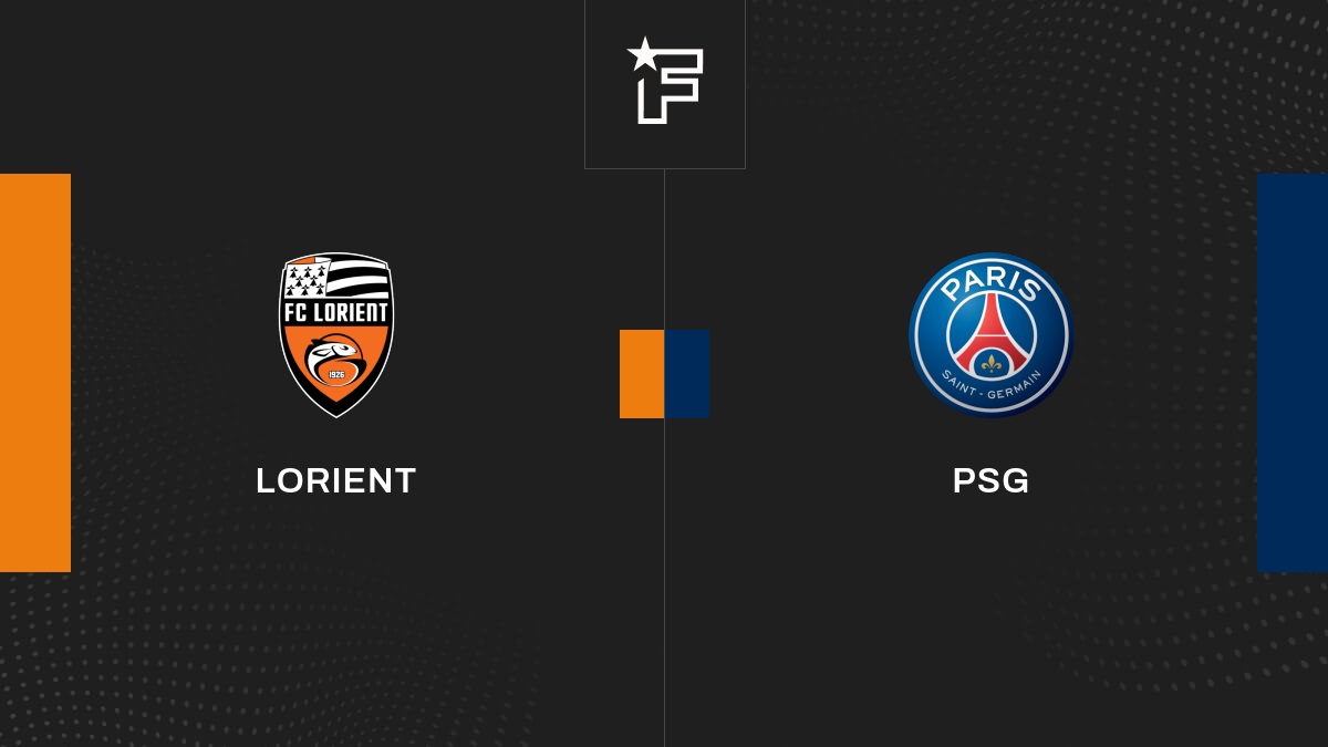Follow the Lorient-Paris Saint-Germain match live with commentary Live Ligue 1 6:50 p.m.