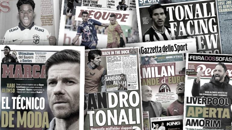 Sandro Tonali gets smashed by the English press, Juventus ruins Dortmund's plans for the future