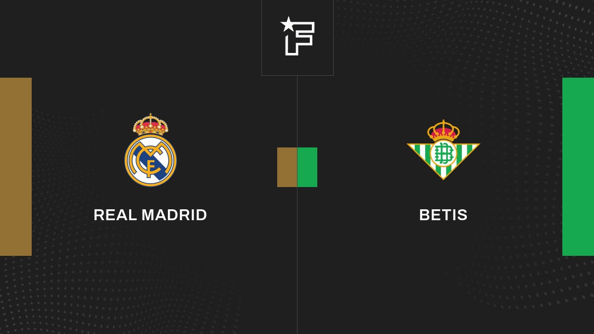 Follow the Real Madrid-Real Bétis match live with commentary Live Liga 20:50