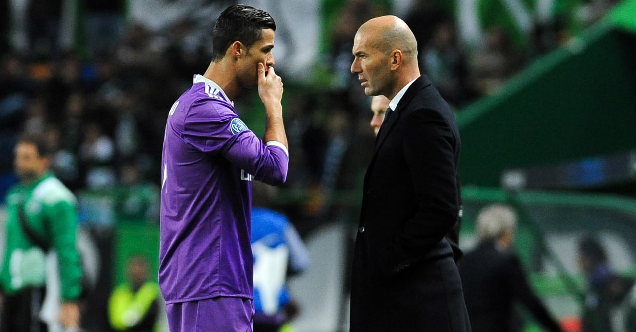 Cristiano Ronaldo sends a message to Zidane