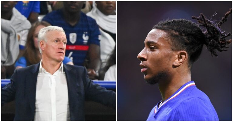 Deschamps at the foot of the wall with Olise