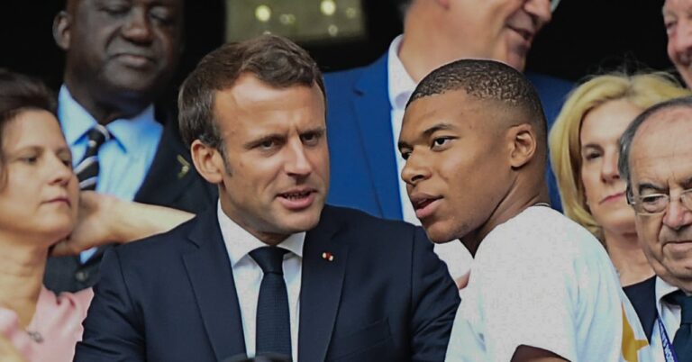 Kylian Mbappé, Emmanuel Macron's tackle at Real Madrid