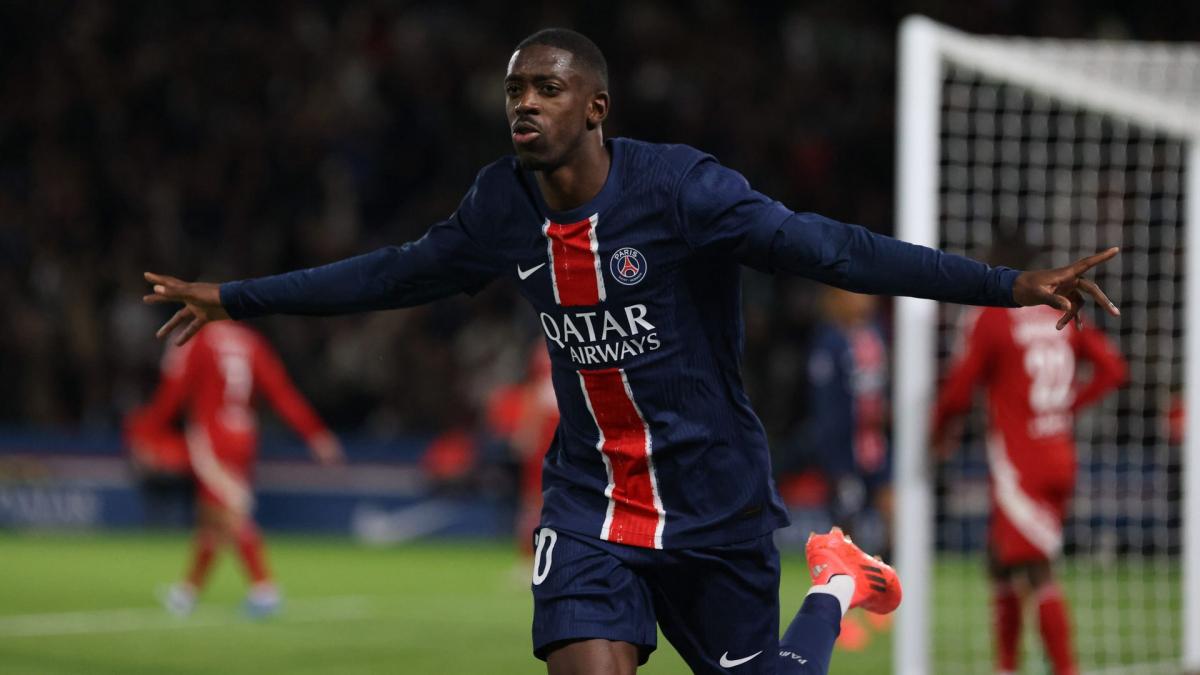 Ousmane Dembélé attended the Milan derby last night