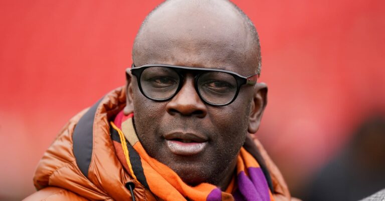 Lilian Thuram lets go of one of her sons