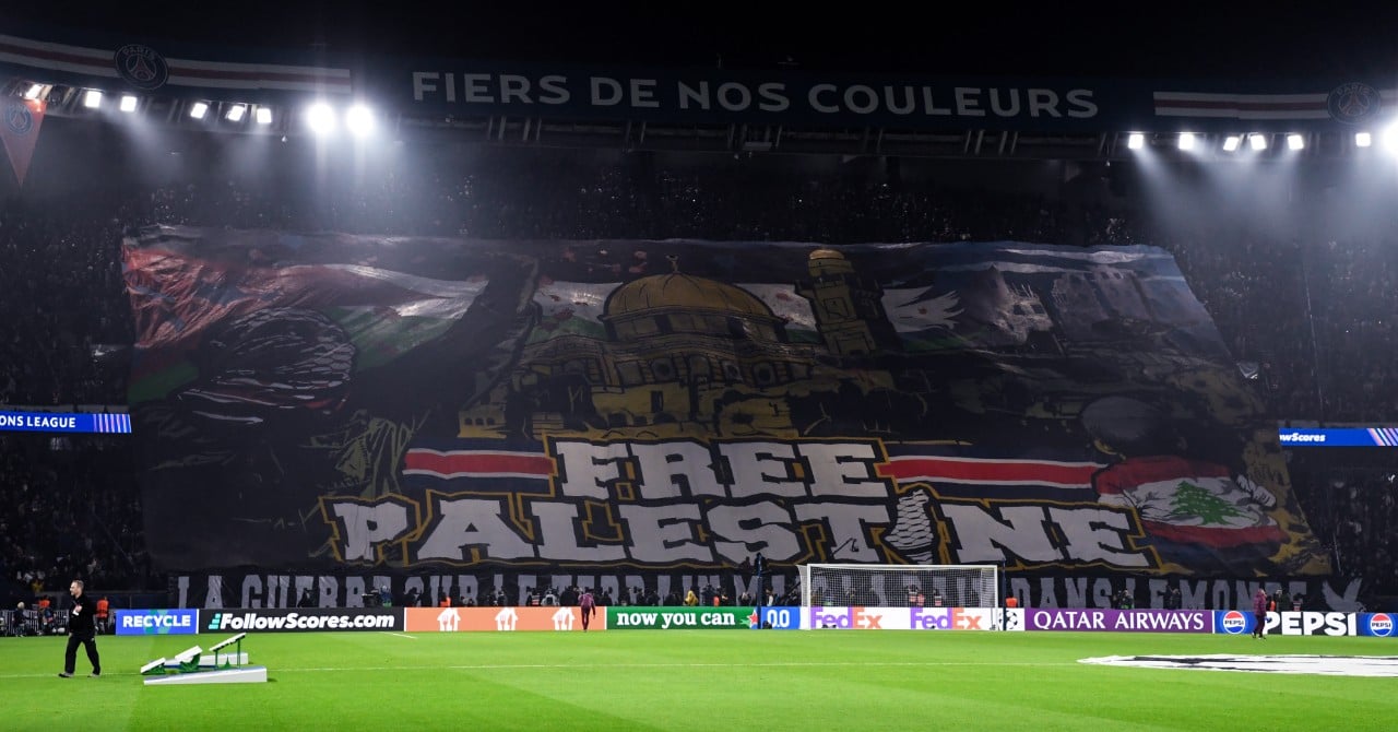 PSG-Atlético, huge controversy around the banner of support for Palestine