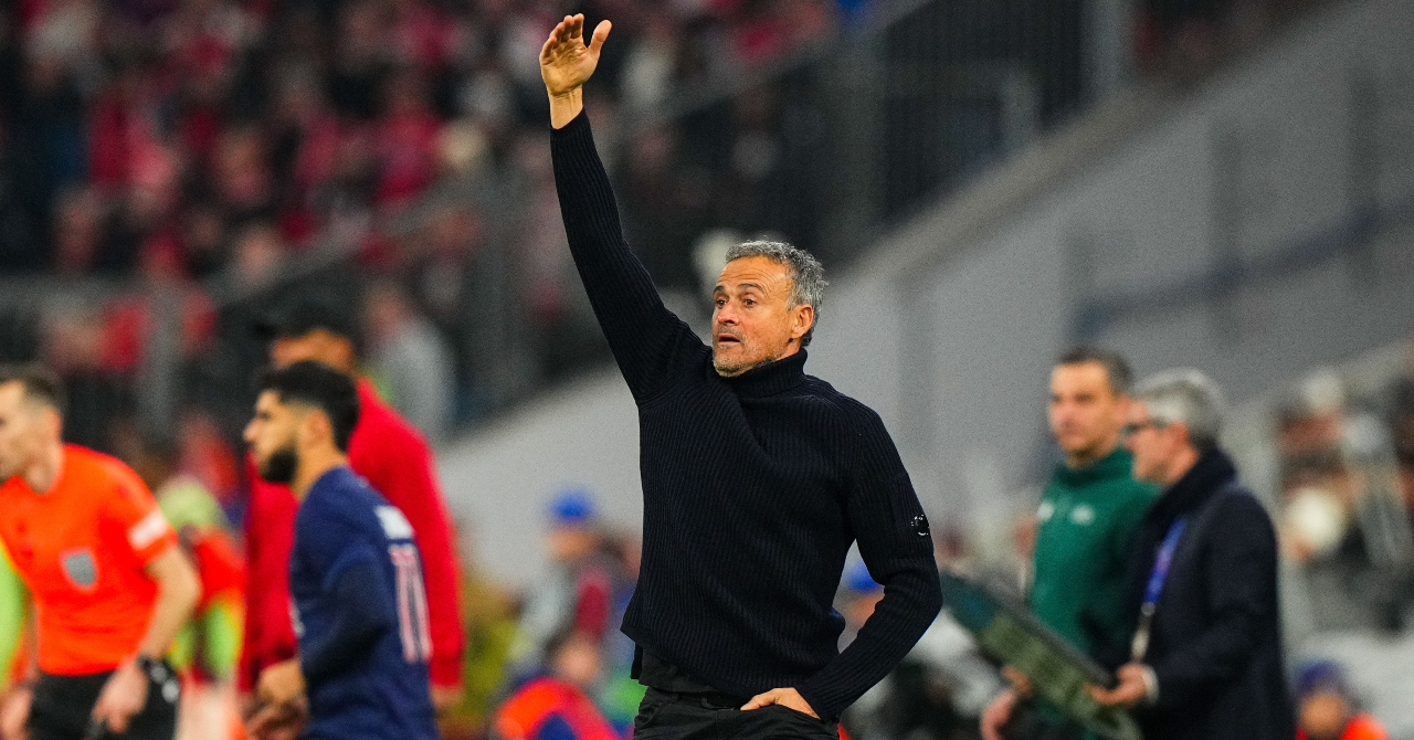 Luis Enrique angry after PSG's defeat against Bayern