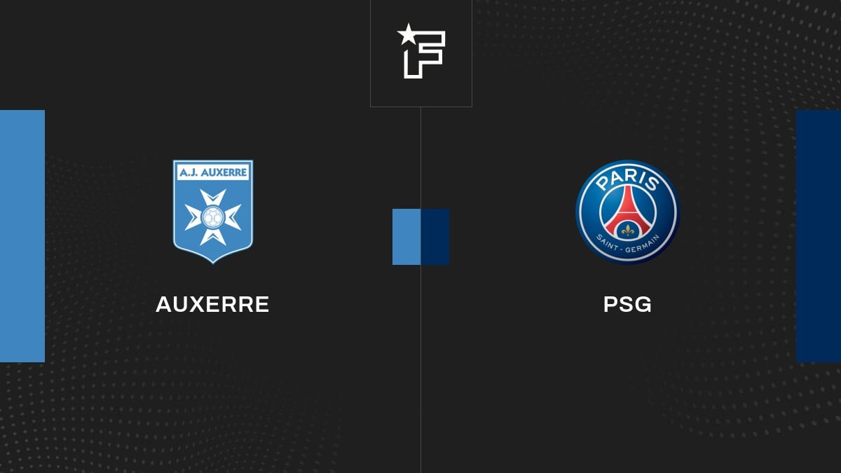 Follow the Auxerre-Paris Saint-Germain match live with commentary Live 8:50 p.m. – Ligue 1