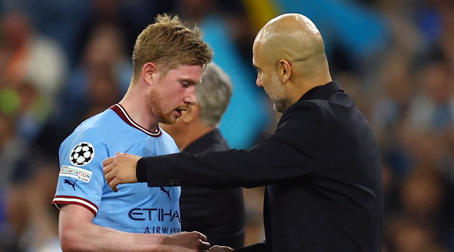 Guardiola and De Bruyne, the tension rises